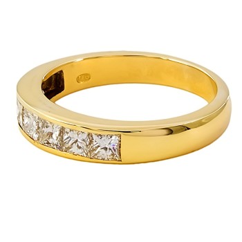 18ct gold Diamond 7 stone Ring size L